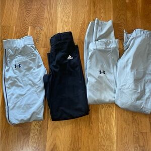 Lot of baseball pants Under Armour Adidas